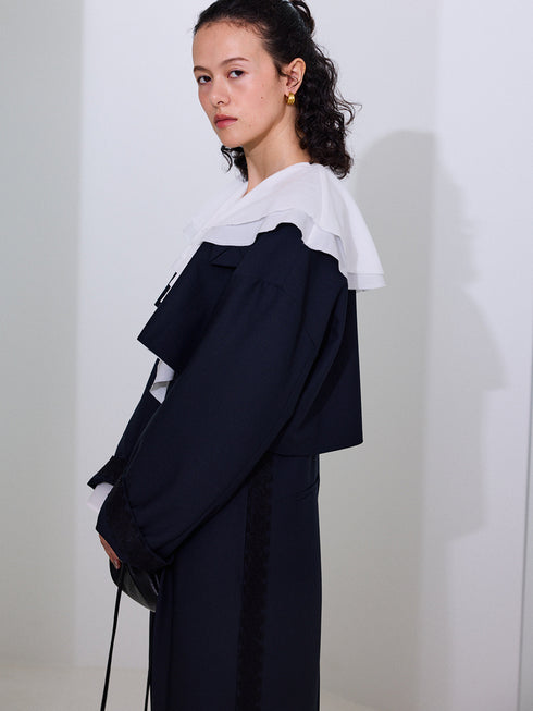 【 予約:12月中旬 】ラッフルブラウス /M254-13045
